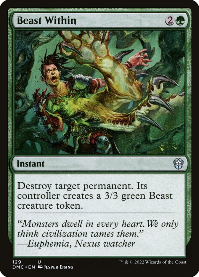 MTG Magic the Gathering Beast Within (129/265) Dominaria United Commander LP