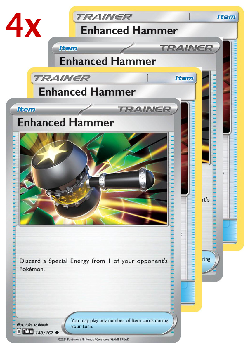 4x Enhanced Hammer Playset Pokémon TCG NM