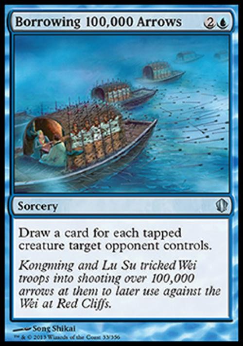 Borrowing 100,000 Arrows – Light Play MTG Commander 2013 Edition