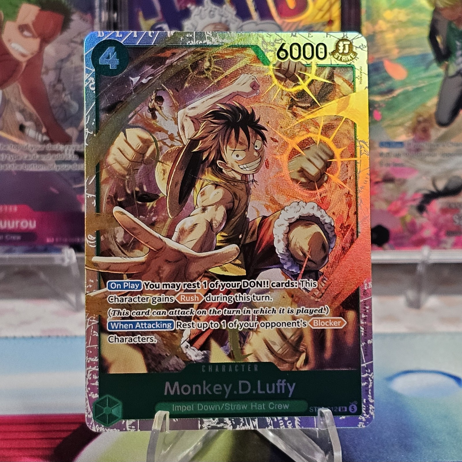 Monkey.D.Luffy ST30-012 SR ST30: Starter Deck EX Luffy & Ace NM