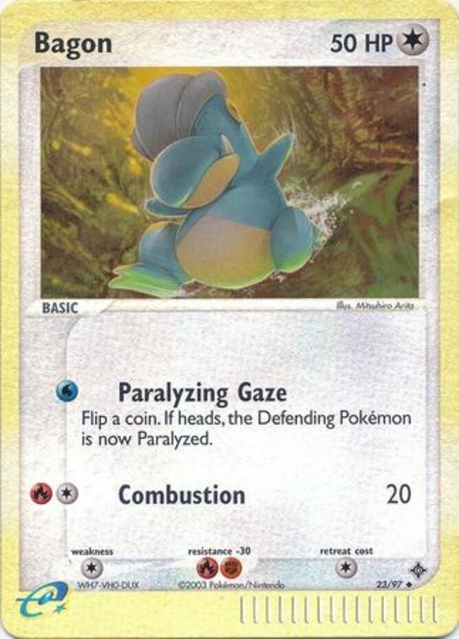 1x Bagon – 23/97 – Uncommon – Reverse Holo Moderately Played Pokemon EX – Dragon