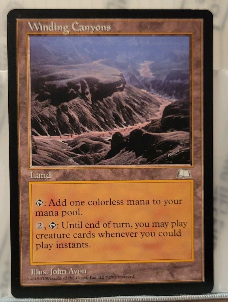 Mtg WINDING CANYONS NM Weatherlight -Argo-