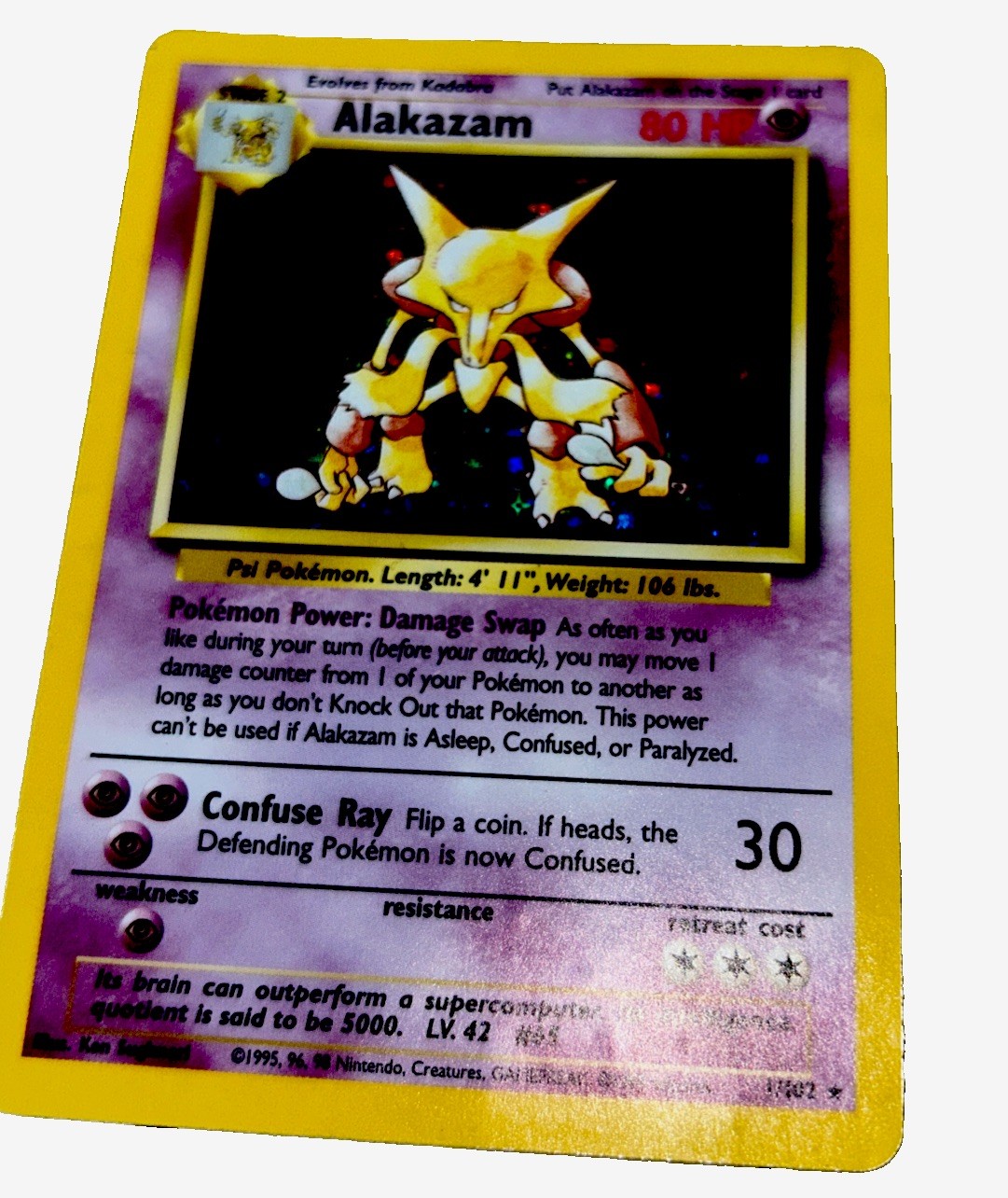 Alakazam 001/102 Base Set Holo