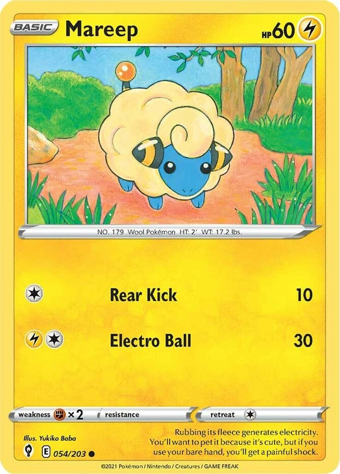 Mareep – 054/203 – Common – Near Mint