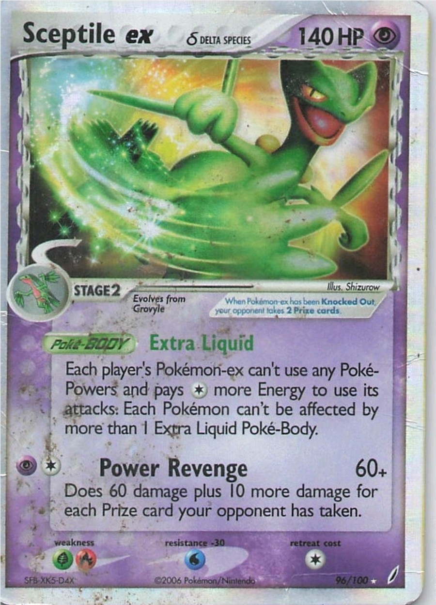 Sceptile ex (Delta Species) 96/100 Crystal Guardians Holo