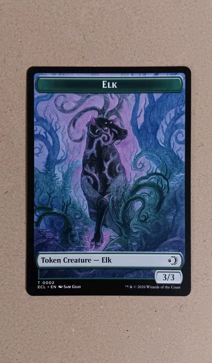 Elk Mutavault Double-Sided Token, MTG: Lorwyn Eclipsed, Regular NM
