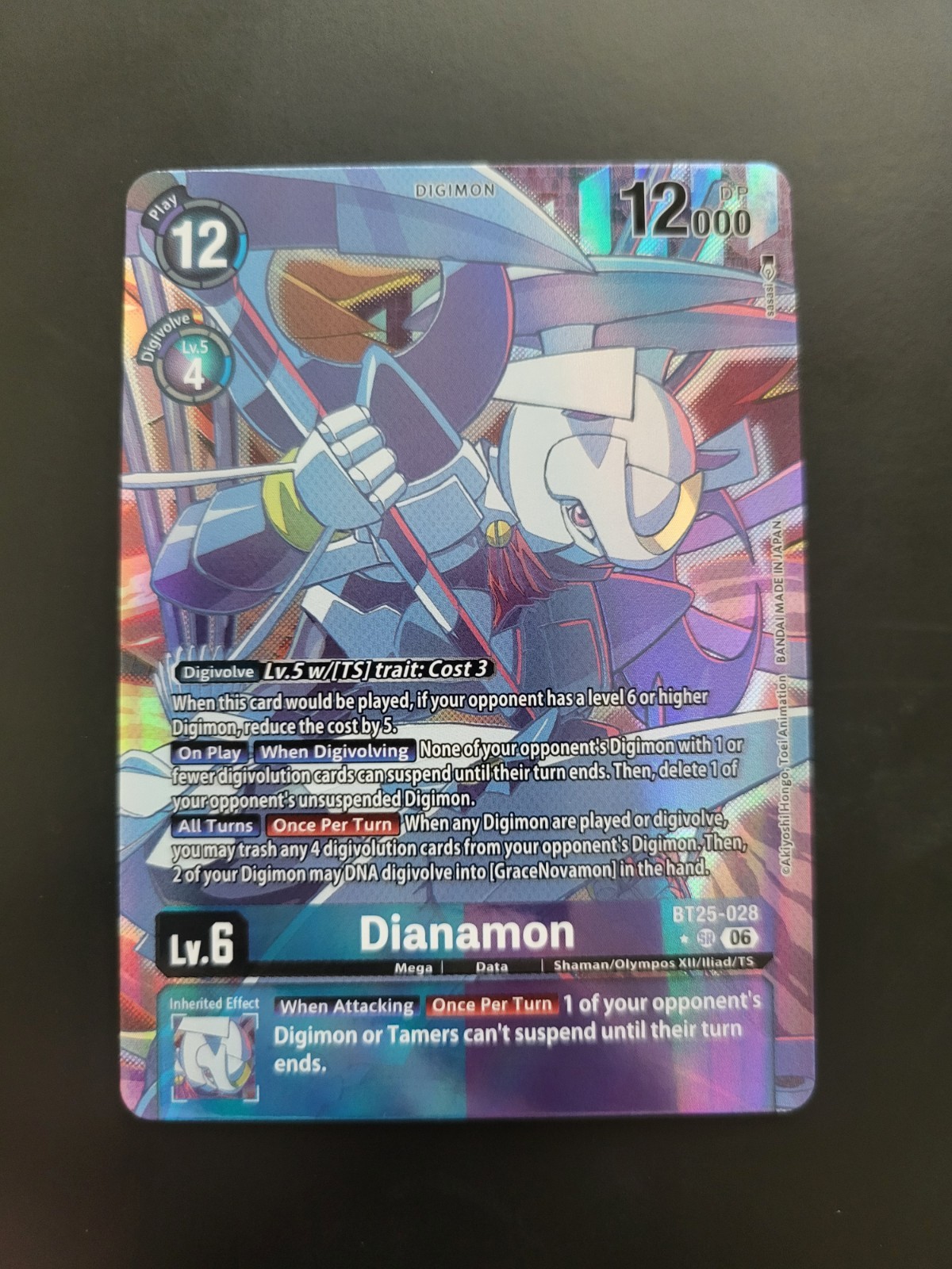 Digimon Dianamon BT25-028 SR Alt Art Alternate Dual Revolution NM