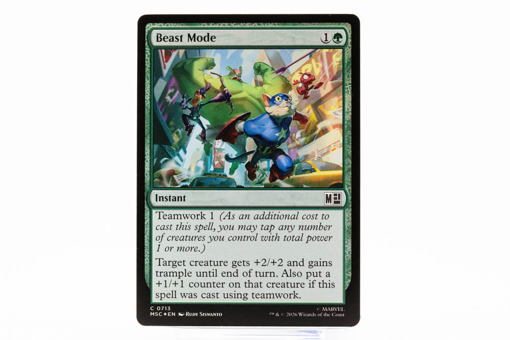 Beast Mode MTG Commander: Marvel Super Heroes 713 Common Foil NM