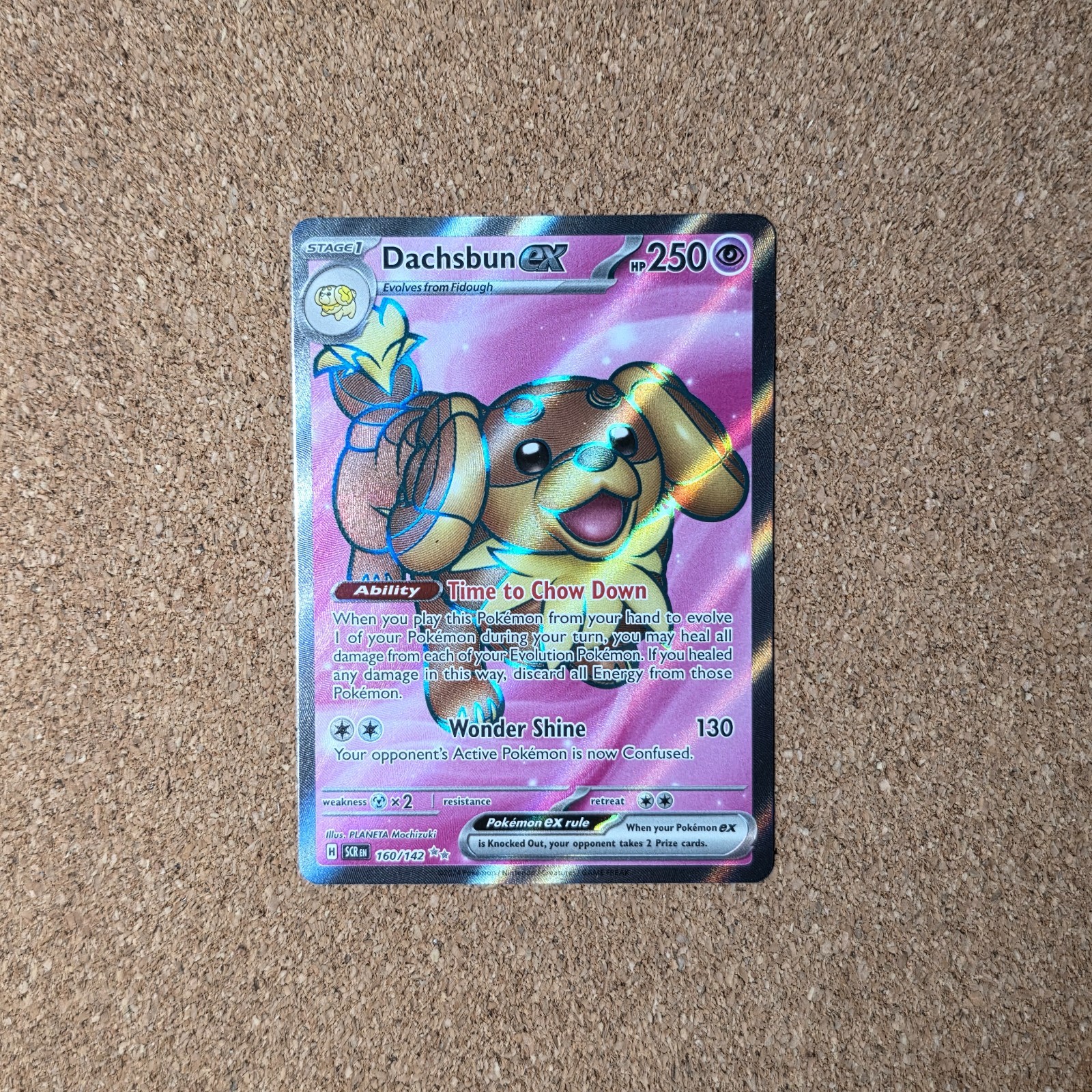 Dachsbun ex 160/142 2024 Pokemon Scarlet&Violet Stellar Crown *CZ