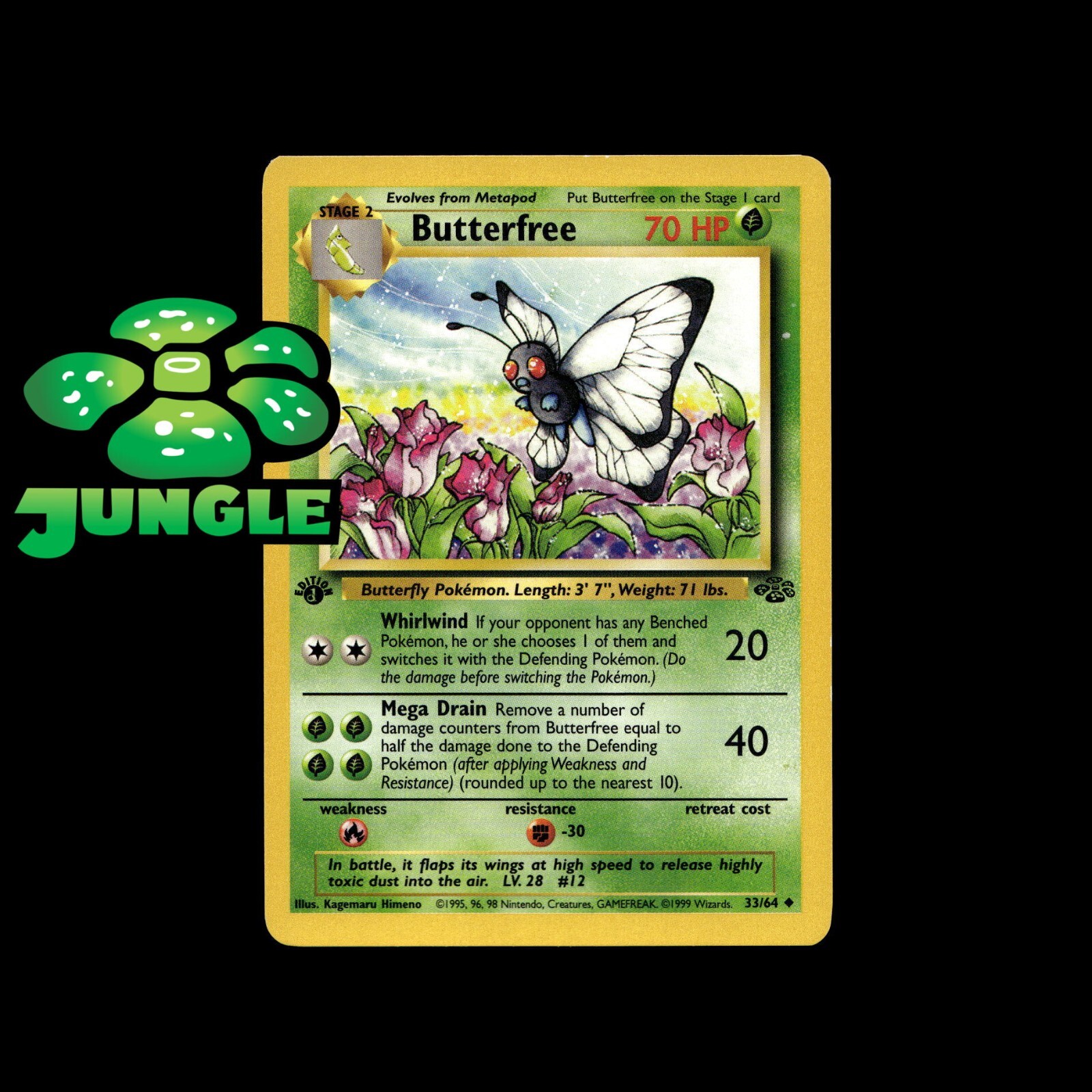 Pokémon Cards! Jungle Fossil 1st Edition Holo Rare Authentic – Choose Your Card!
