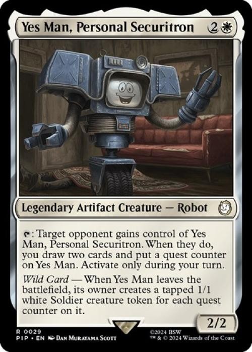 Yes Man, Personal Securitron -Foil Near Mint MTG Universes Beyond: Fallout