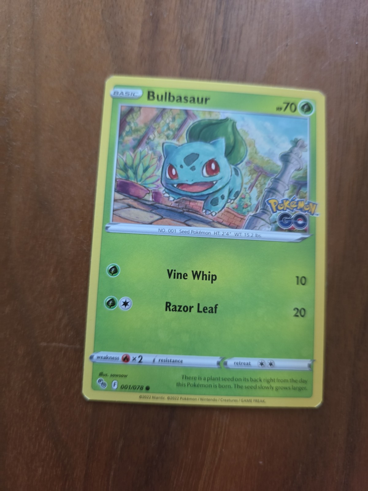 Pokemon Bulbasaur (1/88) Pok�mon GO LP