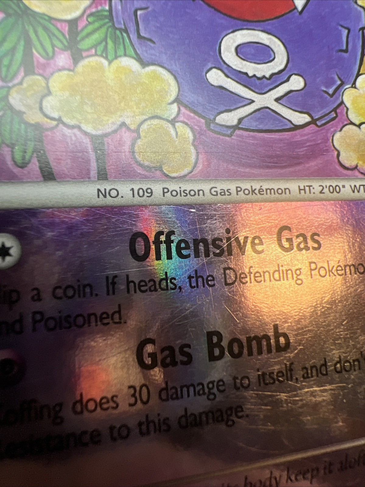 MP- Koffing 68/111 Reverse Holo Rising Rivals AUTHENTIC Pokemon Card