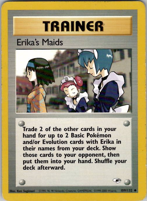 Erika’s Maids Gym Heroes 109/132 Unlimited LP/NM
