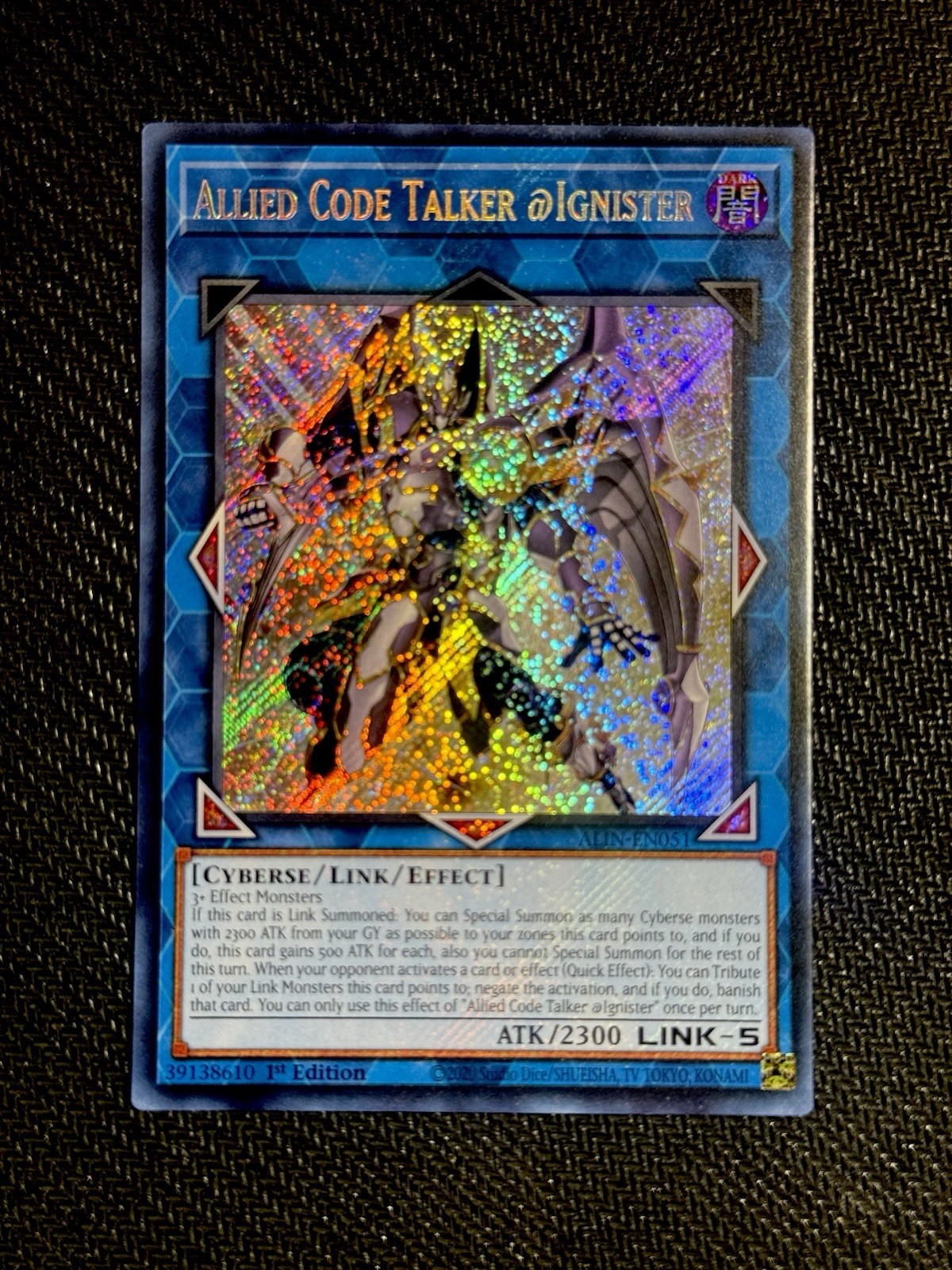 Allied Code Talker @Ignister – ALIN-EN051 – Near Mint – 1St Edition – Yu-Gi-Oh!