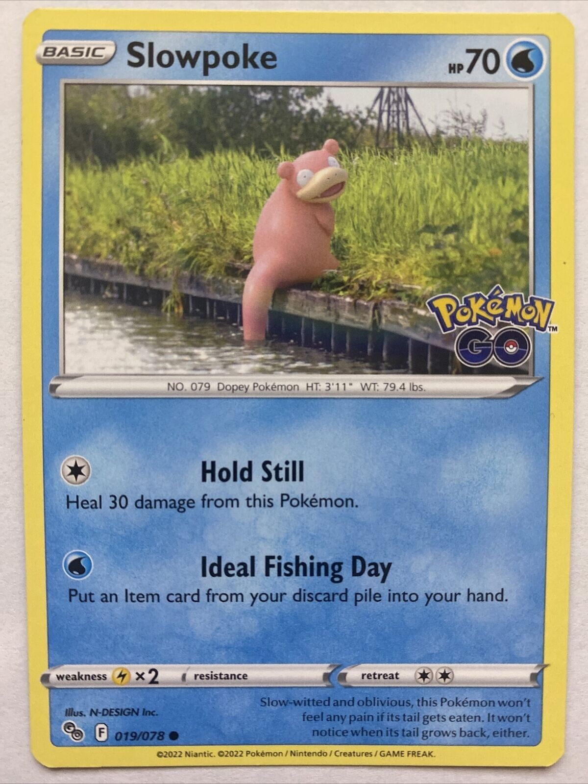 Pokemon – POKEMON GO – SLOWPOKE – 019/078 – NM/M