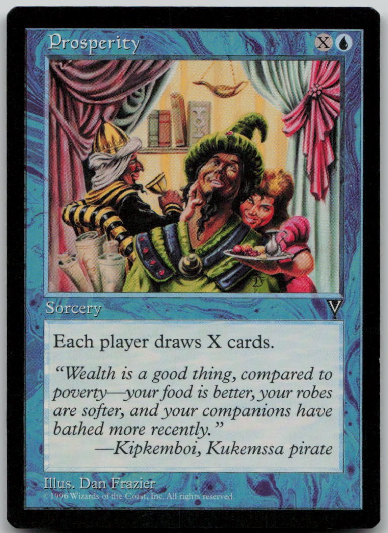 Prosperity Uncommon Visions Magic: The Gathering Lightly Played