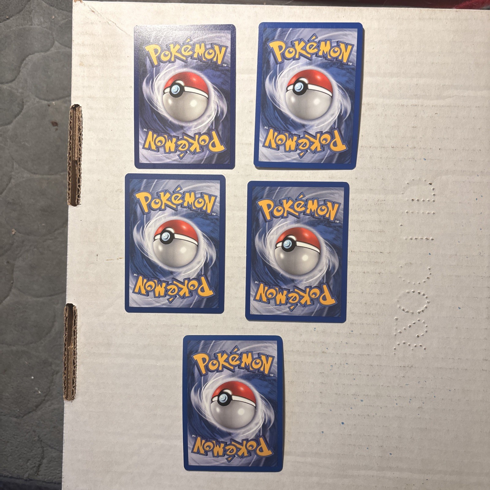 5 Black Star Pokémon Cards Nm