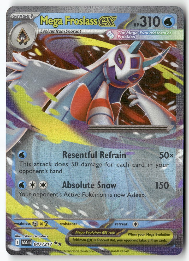 Mega Froslass ex Double Rare ME: Ascended Heroes 047/217 NM