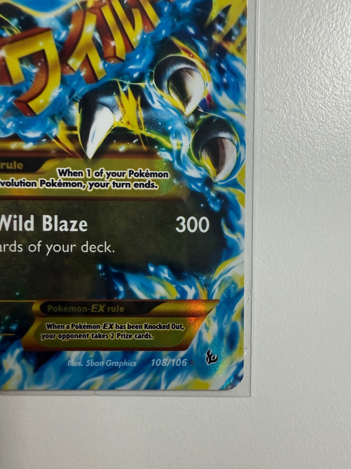 M Charizard EX (X) (Secret) 108/106 Flashfire Holo