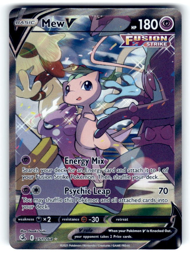 SWSH08: Fusion Strike #251/264 Mew V (Alternate Full Art)