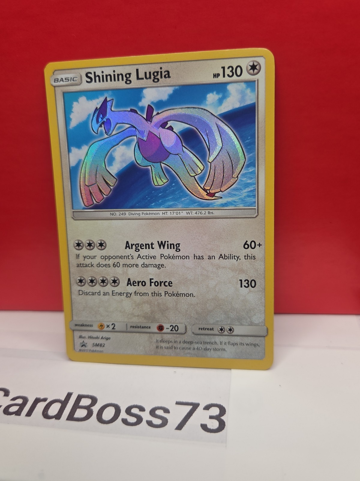🔥 🌟 Shining Lugia – SM82 – Pokemon Sun & Moon Promo Ultra Rare Card