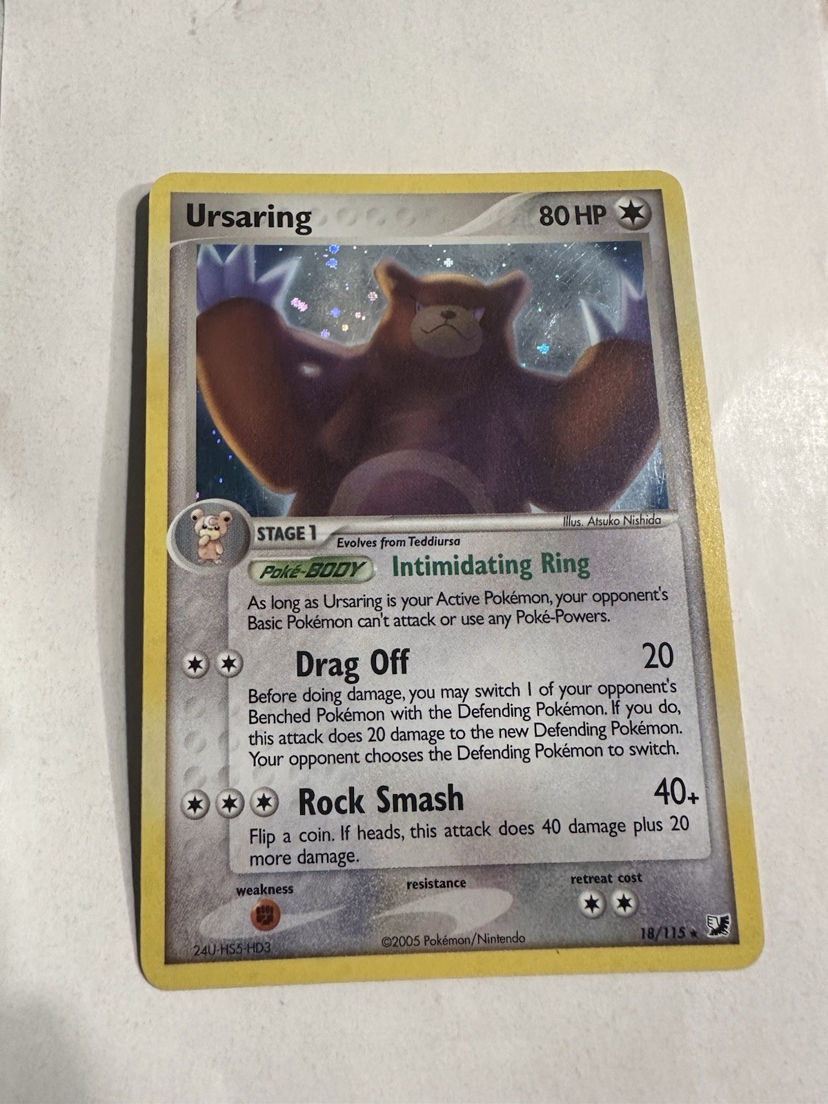 Ursaring Holo 18/115 Unseen Forces LP