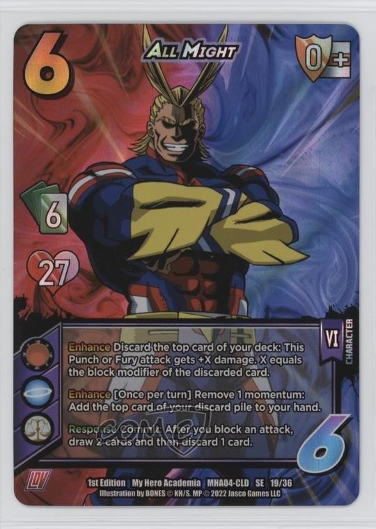 2023 UniVersus: My Hero Academia – League of Villains MHA04 Clash Deck All Might
