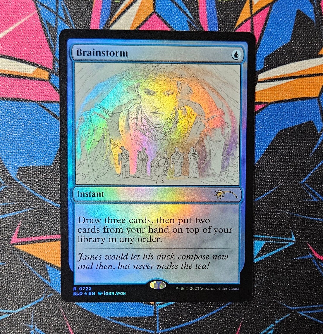 Brainstorm NM Foil Sketch MTG Secret Lair John Avon SLD Unplayed Magic Gathering