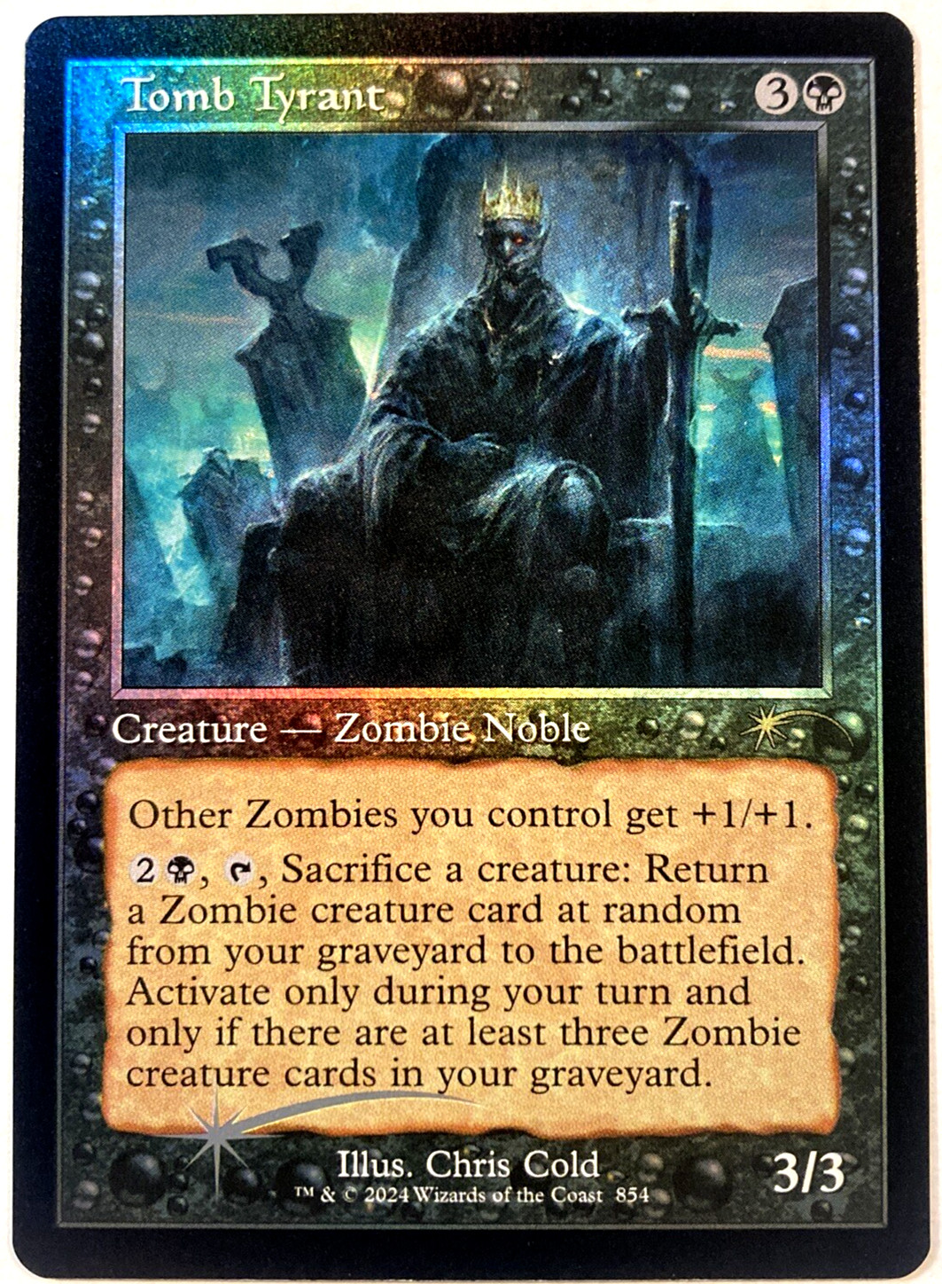 MTG Tomb Tyrant RETRO FRAME FOIL Secret Lair Drop 854 NM