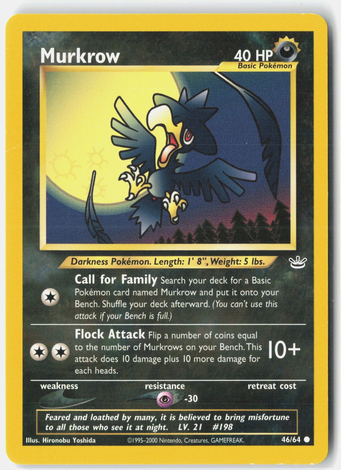 Murkrow Unlimited [Neo Revelation – 46/64] – NM – Pokemon TCG Card