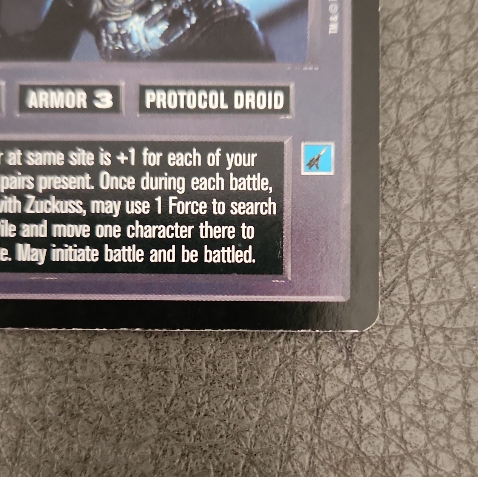 Decipher Star Wars CCG 4-LOM Protocol Droid 1997 English Power 2 Cost 1