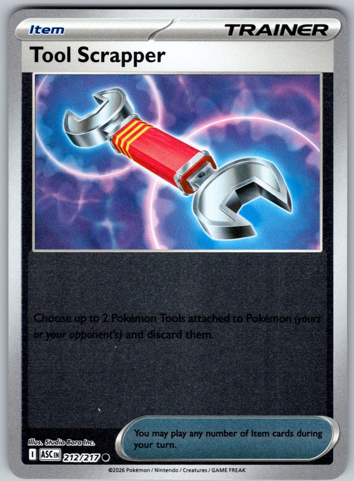 Tool Scrapper Reverse Holo Common ME: Ascended Heroes 212/217 NM