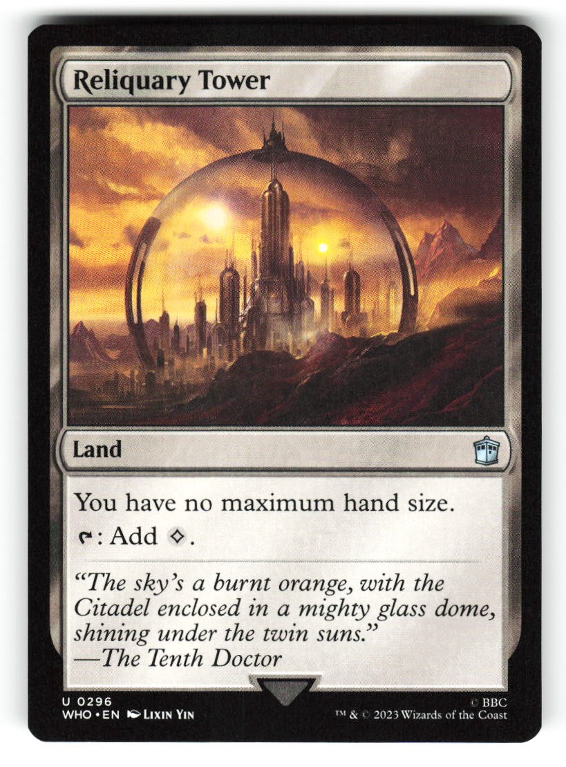 Reliquary Tower #296 (NM) (Non-Foil) (U) (WHO) Magic MTG