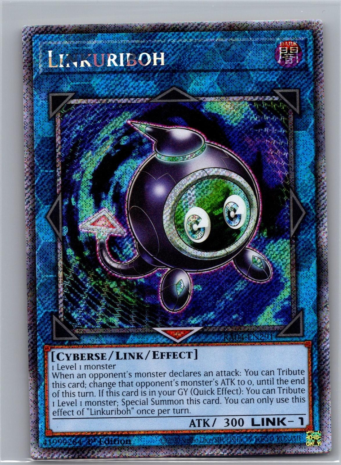 Linkuriboh (Platinum Secret Rare) RA04-EN291 Platinum Secret Rare 1st Edition NM
