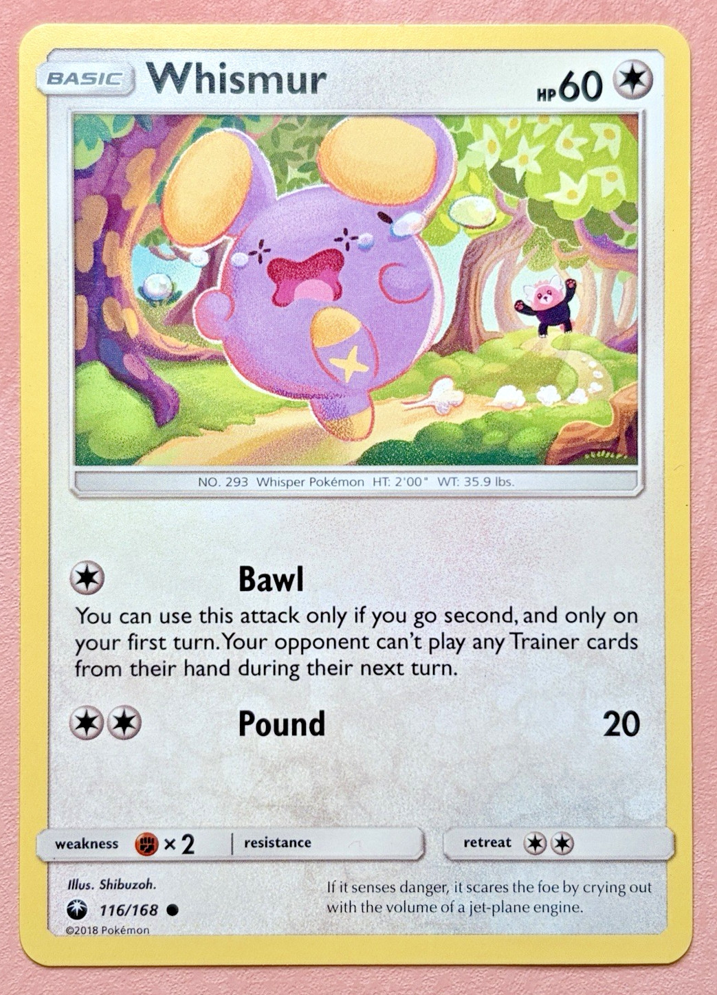 Whismur & Bewear ~Cute Pokemon Cards~ Pretty in Pink & Pastel Gallery~ Cameos~