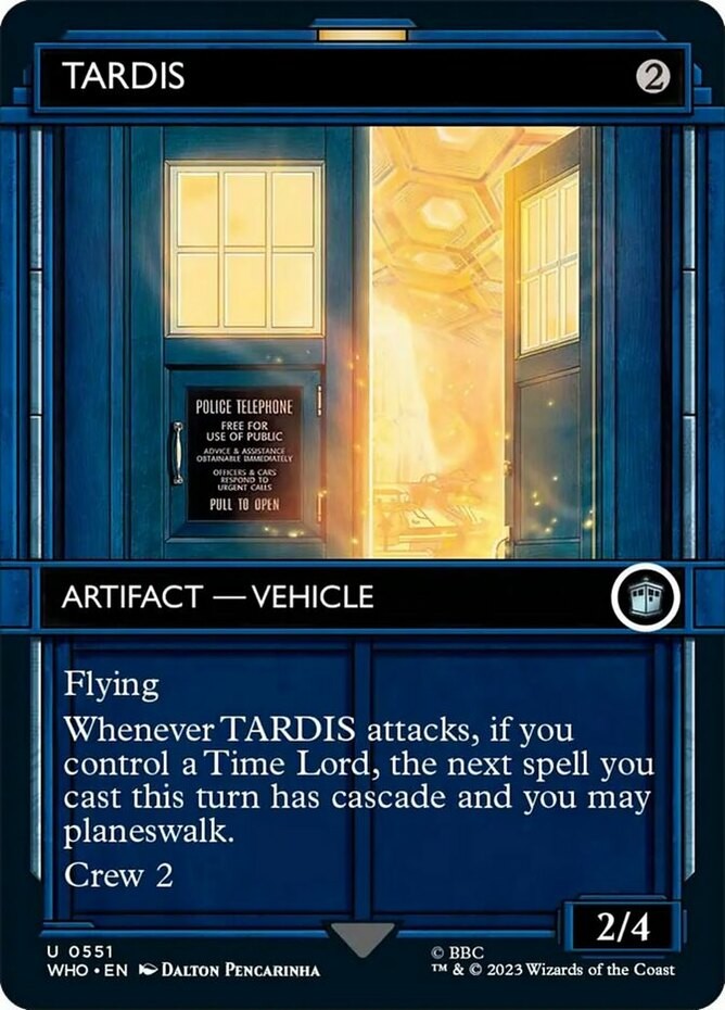 [1x] TARDIS – Foil – Showcase Near Mint, English Doctor Who Extras MTG Magic