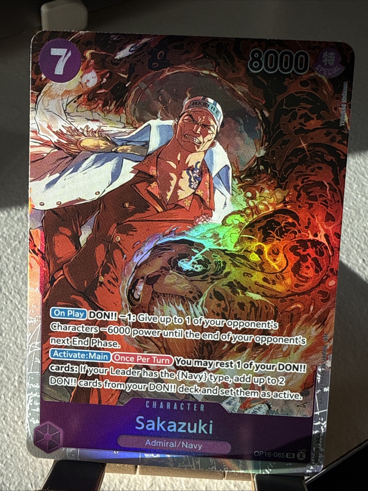Sakazuki Foil OP16-065 The Time of Battle One Piece