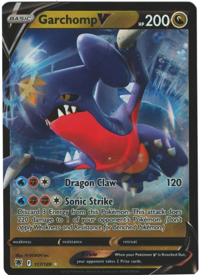 Garchomp V 117/189 Astral Radiance Holo Ultra Rare Pokémon TCG