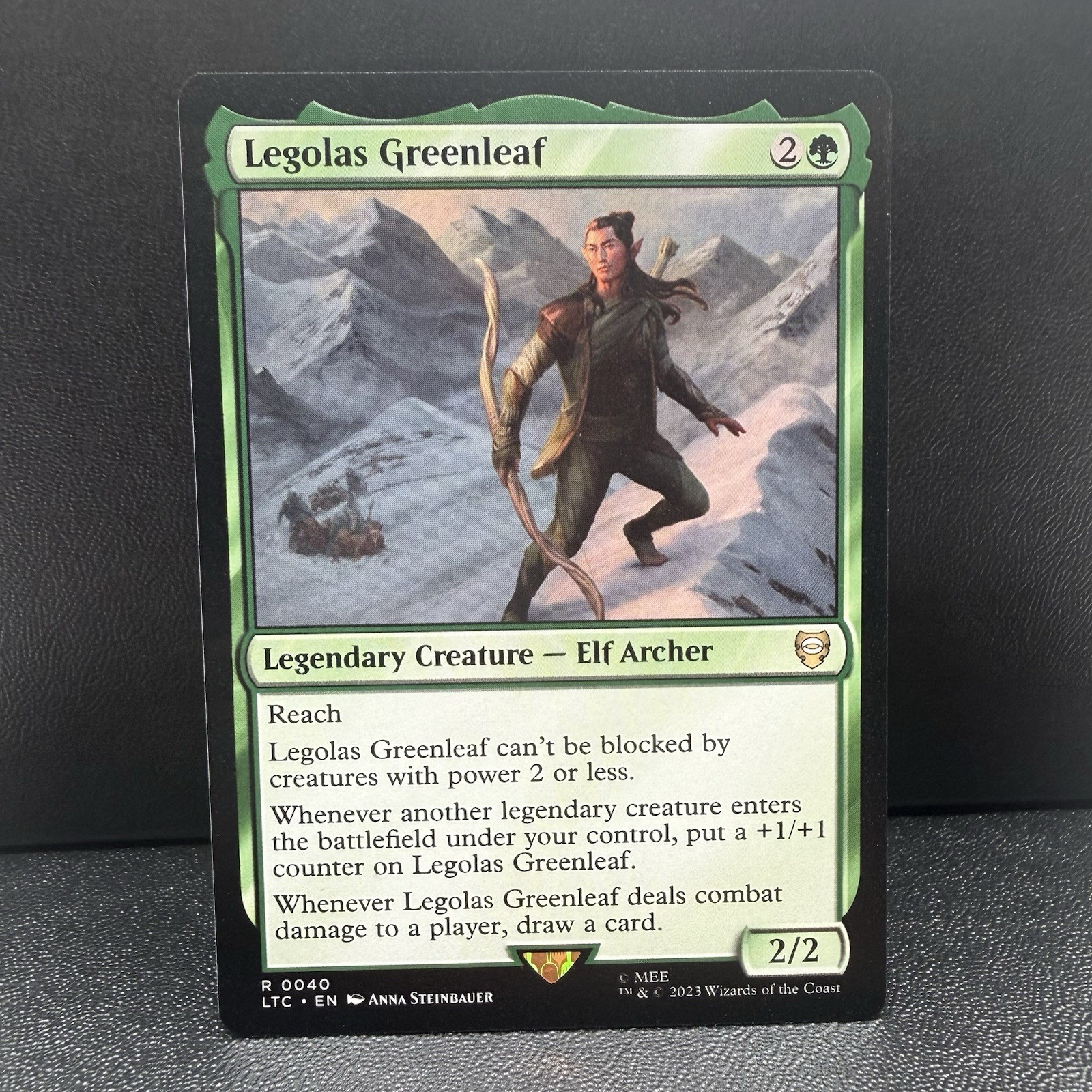 Legolas Greenleaf 0040 (Regular) MTG Lord of The Rings NM Green