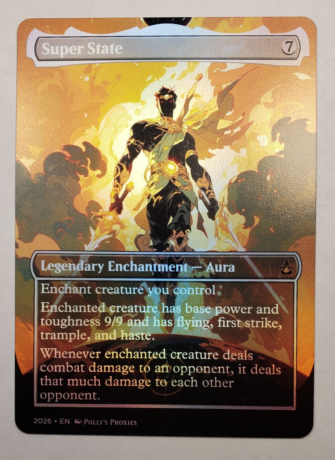 Super State FOIL Proxy Card with Custom Fantasy Art Design
