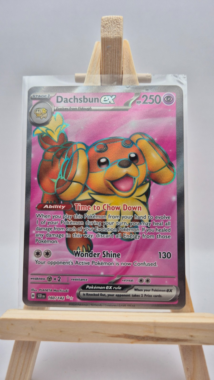 Pokemon TCG – Dachsbun EX 160/142 – Full Art Rare – Stellar Crown – NM
