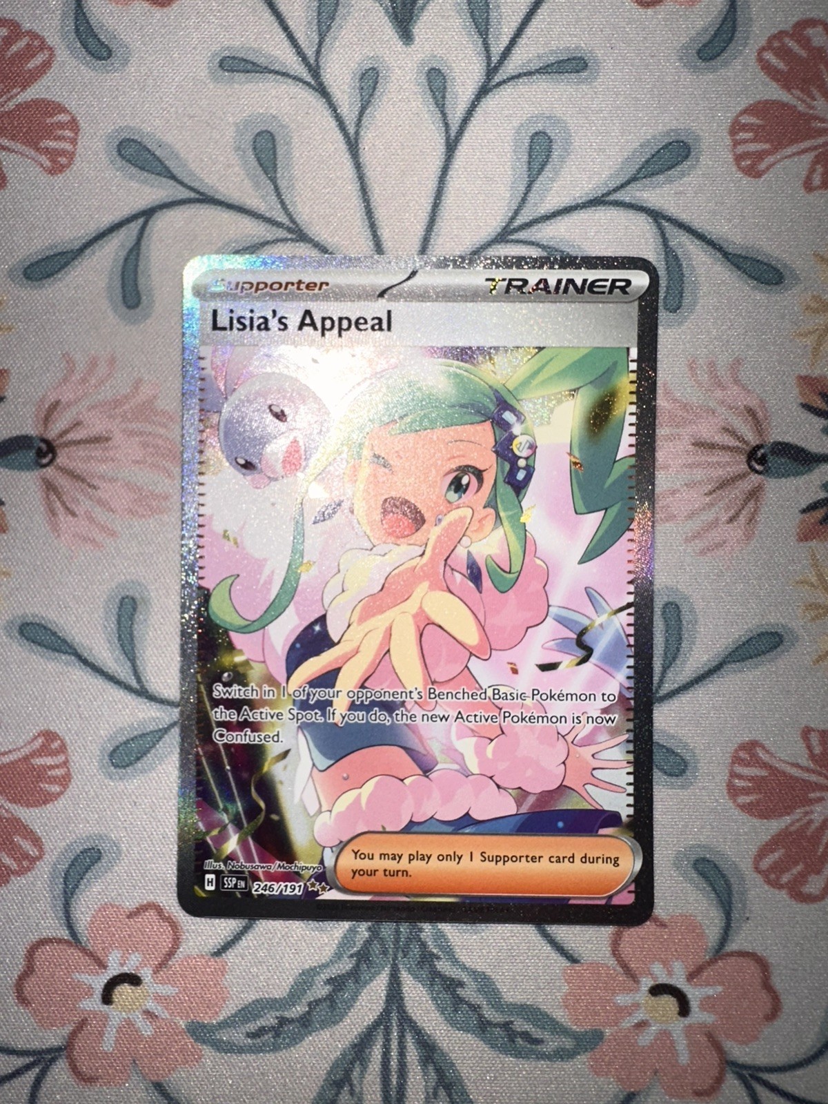 Pokemon TCG SV Surging Sparks Lisias Appeal 246/191 Full Art Trainer NM