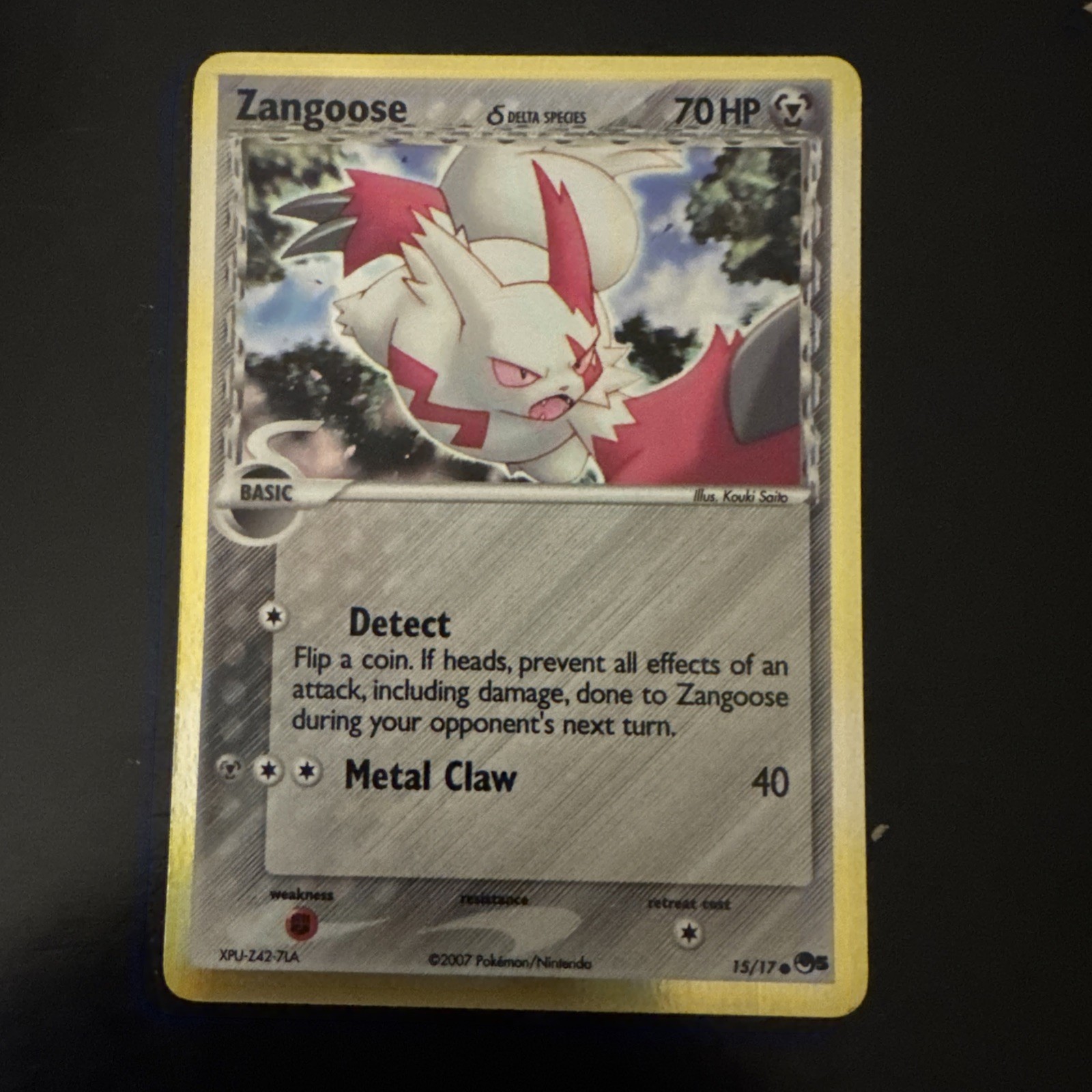 Zangoose (Delta Species) 15/17 POP Series 5 Holo Pokemon TCG LP