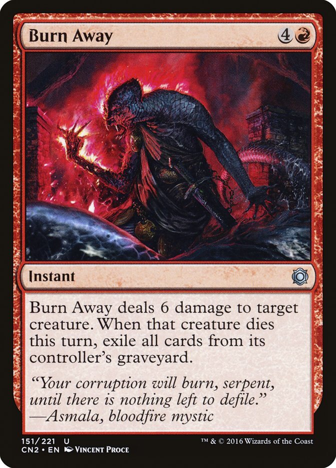 MTG Magic the Gathering Burn Away (151/234) Conspiracy Take the Crown LP
