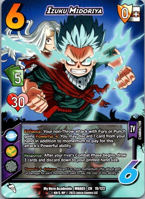Izuku Midoriya 19/122 UniVersus: My Hero Academia: Undaunted Raid Universus LP