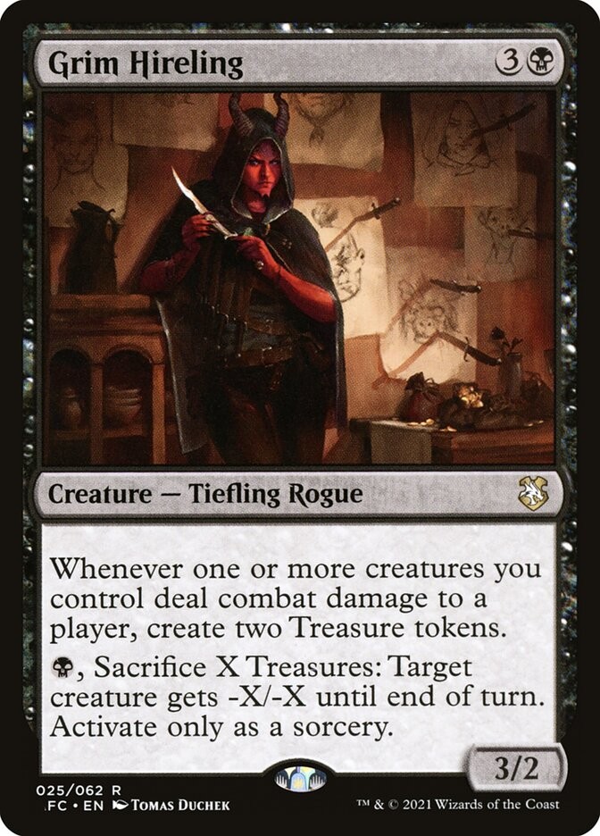 MTG Grim Hireling Forgotten Realms Commander [AFC] #25 LP