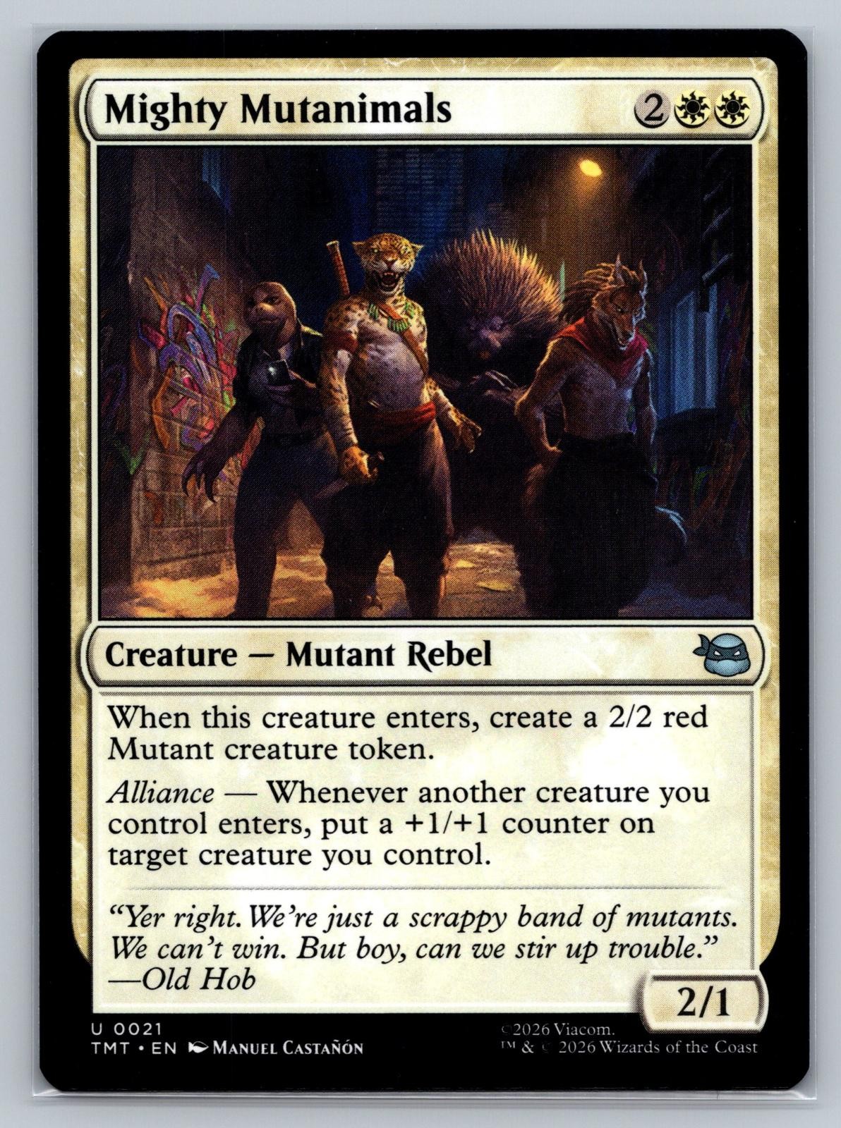 Mighty Mutanimals 0021 Teenage Mutant Ninja Turtles TMT MTG NM Castañón