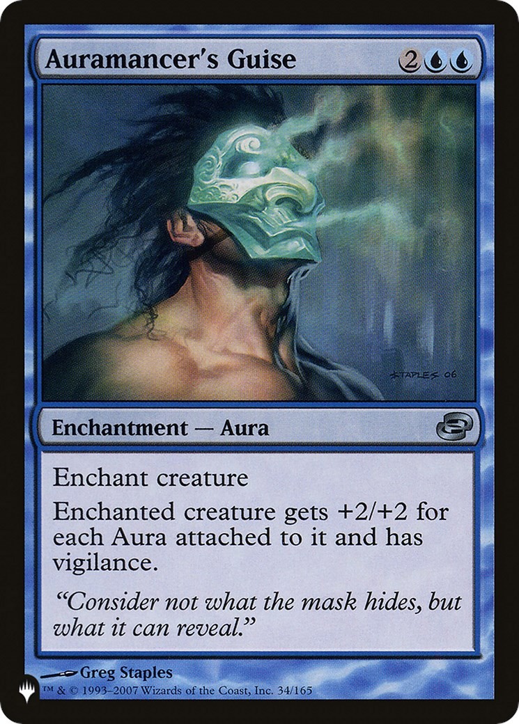 Magic Auramancer’s Guise 34/165 The List Reprints Lightly Played