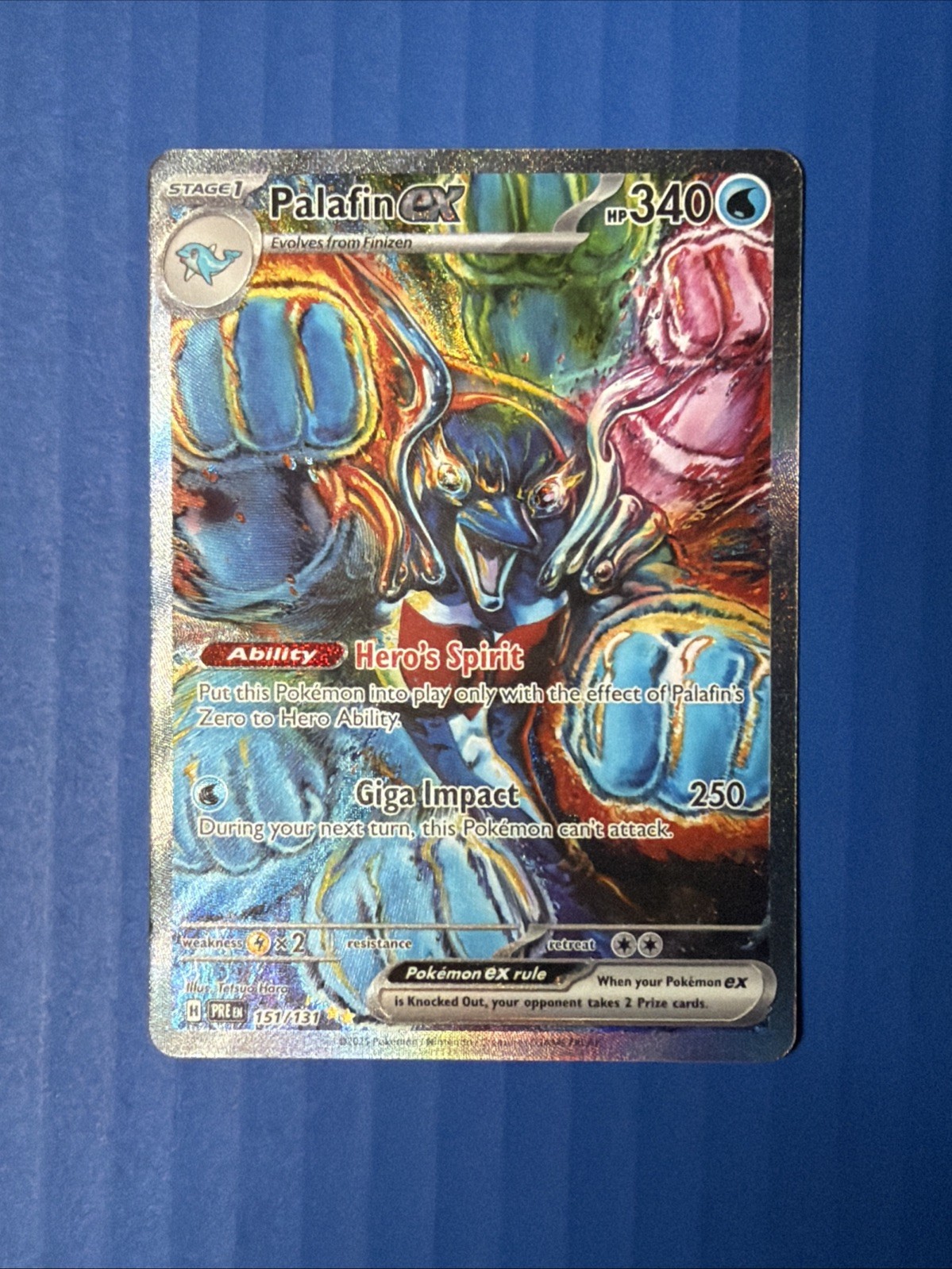 Palafin ex 151/131 SV Prismatic Evolutions SIR Full Art Holo English